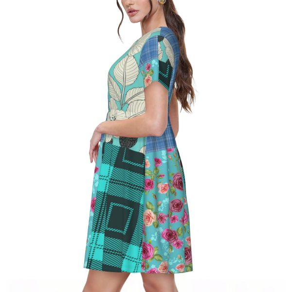 Women's Short Sleeve Dress - Image 2