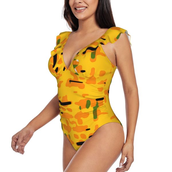 Women's Ruffle One Piece Swimsuit - Image 2