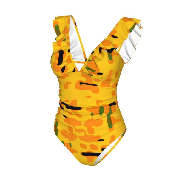 Women's Ruffle One Piece Swimsuit - Image 8