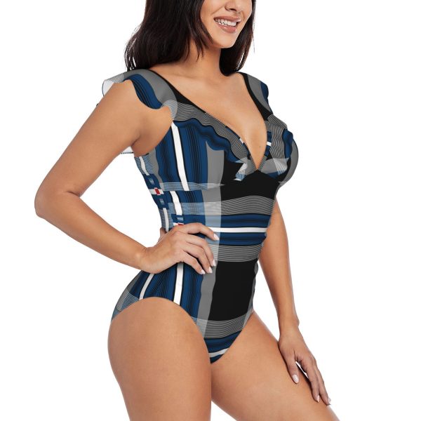 Women's Ruffle One Piece Swimsuit - Image 3