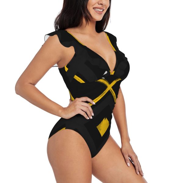 Women's Ruffle One Piece Swimsuit - Image 3