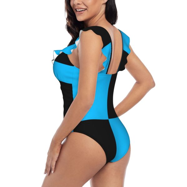 Women's Ruffle One Piece Swimsuit - Image 4