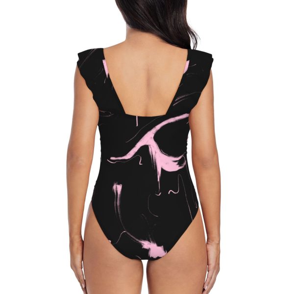 Women's Ruffle One Piece Swimsuit - Image 5